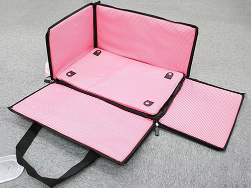 粉色車用寵物窩